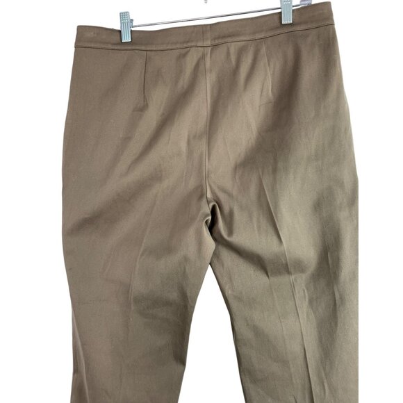 St. John Womens Taupe Trousers Dress Pants Size 10 NWT High Rise Short 6387 - Picture 11 of 13